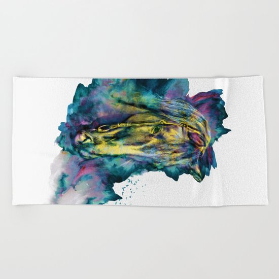 Horse Chained Beauty Beach Towel
