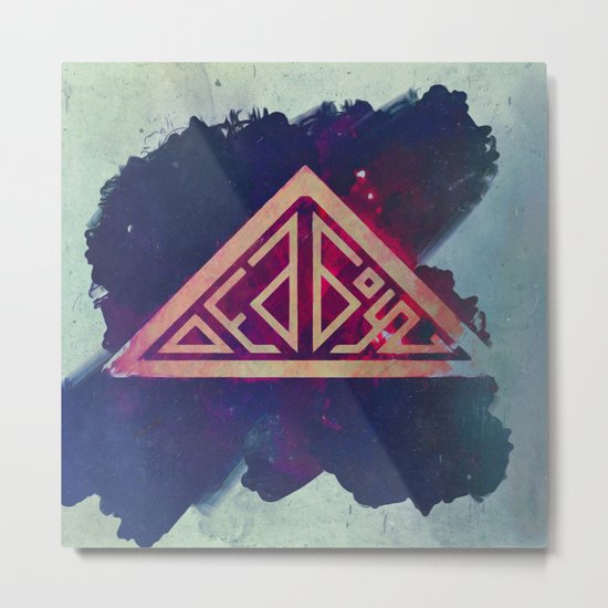 Ded Boyz Logo Painted Metal Print