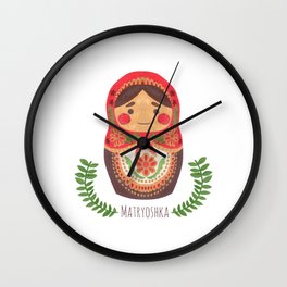 Matryoshka Doll Wall Clock