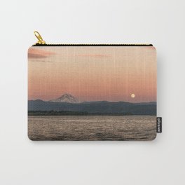Mt. Hood Moonrise at Sunset Carry-All Pouch