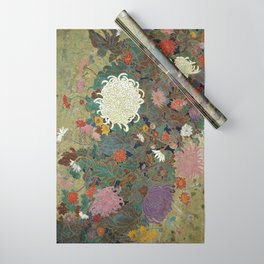 flower【Japanese painting】 Wrapping Paper