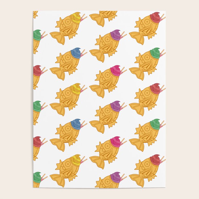 Magikarp Taiyaki Poster By Artbyleixa Society6