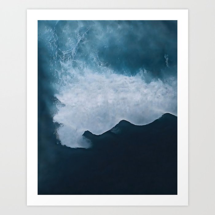 Fluid Wave in the Ocean Void – Oceanscape Art Print