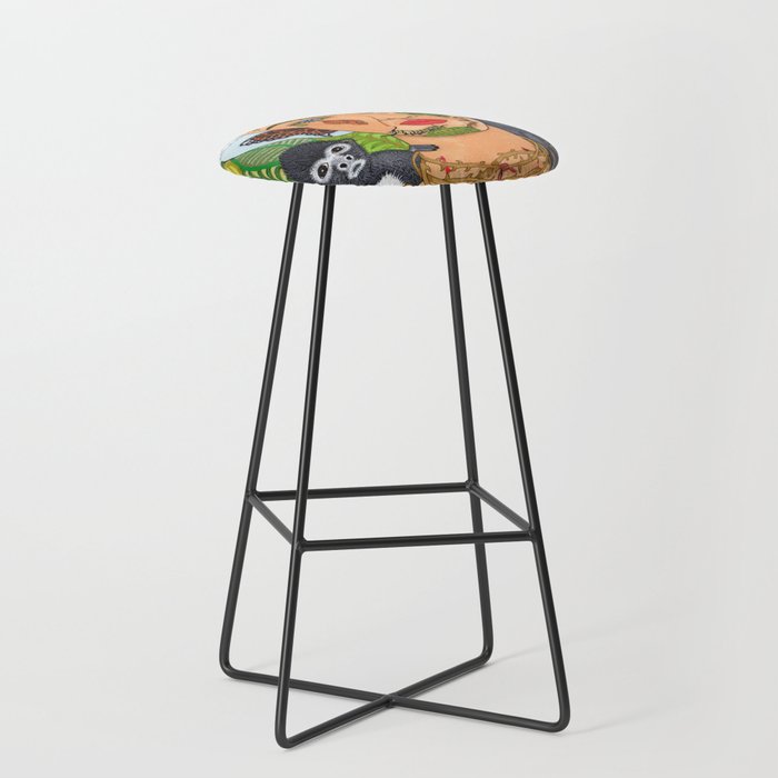 Frida Kahlo Monarca Bar Stool