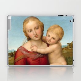 The Small Cowper Madonna, 1505 by Raphael Laptop Skin