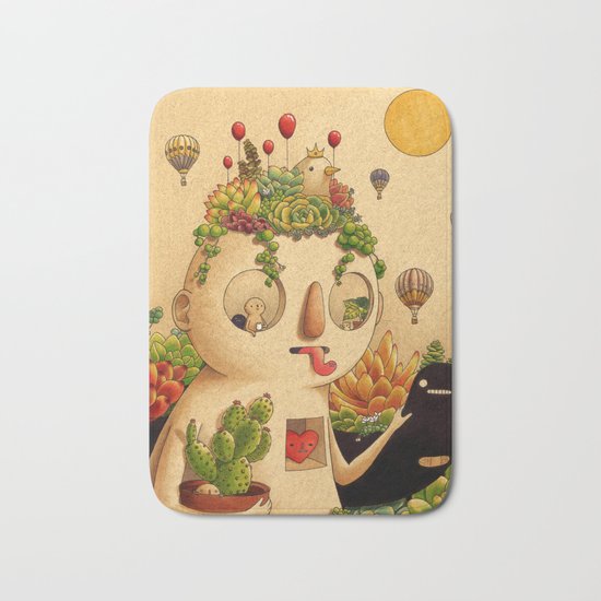 Succulent Man Bath Mat