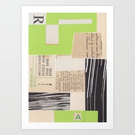 One Color Collection / Light Green Art Print