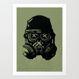 Gas mask skull Art Print | Helmet, Tattoo, Skeleton, Hazard, Head, Radiation, Drawing, Gear, Respirator, Gasmask 