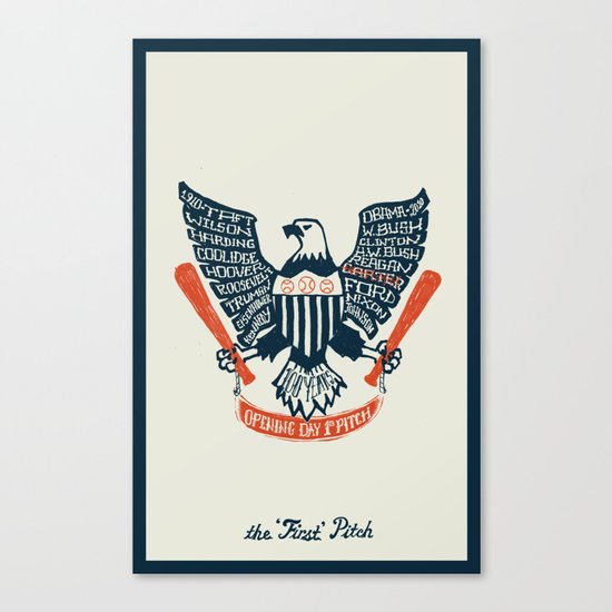 First Pitch Canvas Print