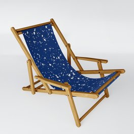 Blue Terrazzo Seamless Pattern Sling Chair