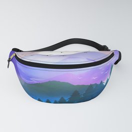 Forest dew at the sunrise Fanny Pack
