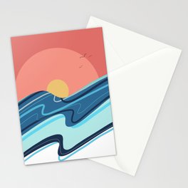Sun Kissed Sea Stationery Cards