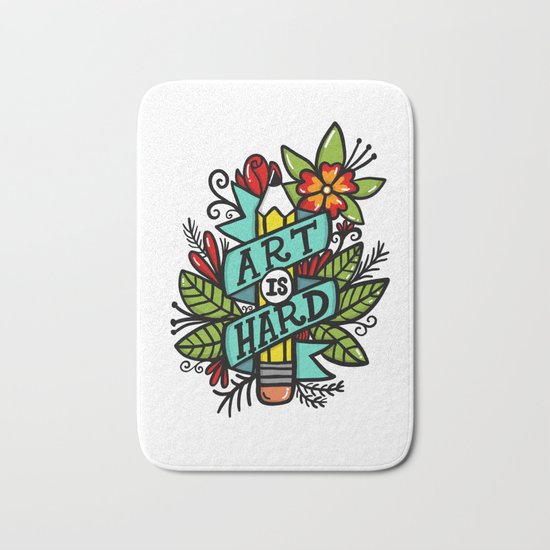art is hard Bath Mat