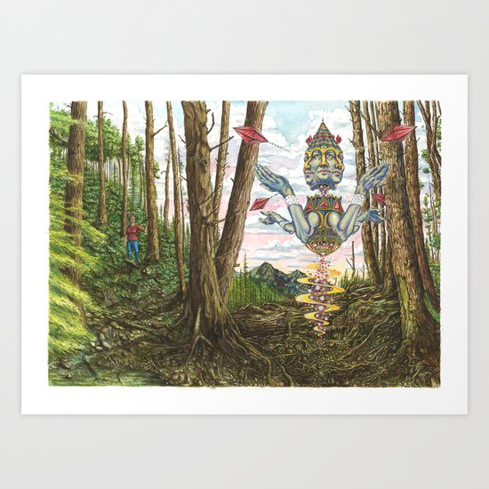 The Woods Art Print