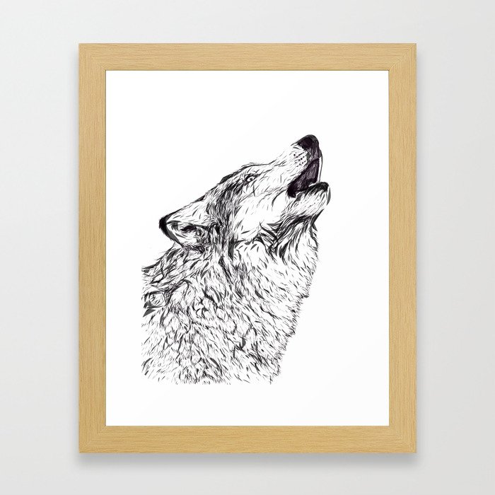 The Wolf Framed Art Print