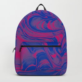 Bisexual Pride Abstract Distorted Liquid Texture Backpack