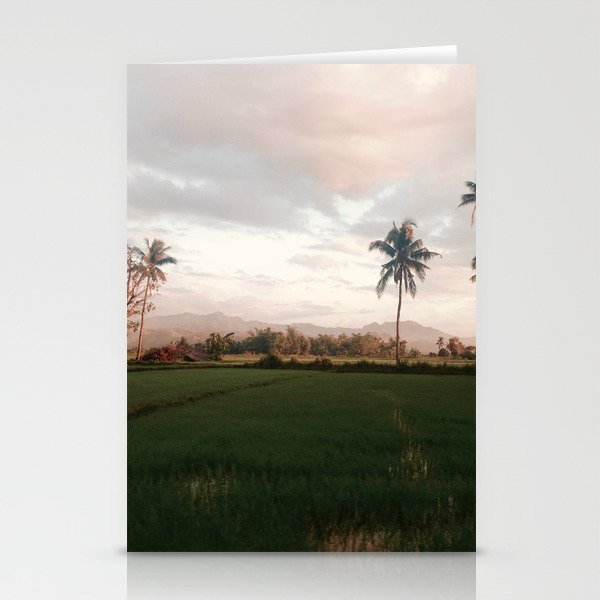 Rice paddies. Stationery Cards