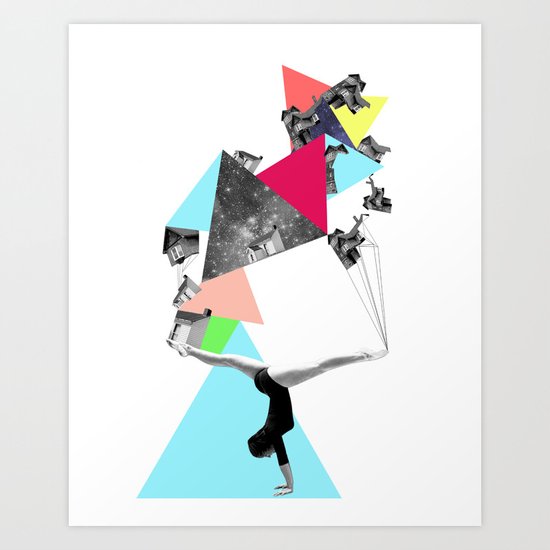 SHE WAS STRANGE Art Print