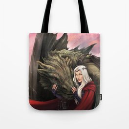 A Wyvern and His Witch Tote Bag