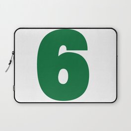 6 (Olive & White Number) Laptop Sleeve