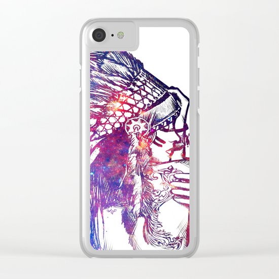 Space Indian Clear iPhone Case