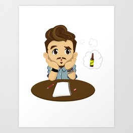 99.9% of the Time - Beer Art Print | Vector, Graphic Design, Funny, Illustration 