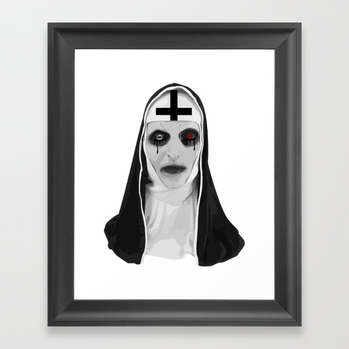 Satanic Nun 666 Framed Art Print