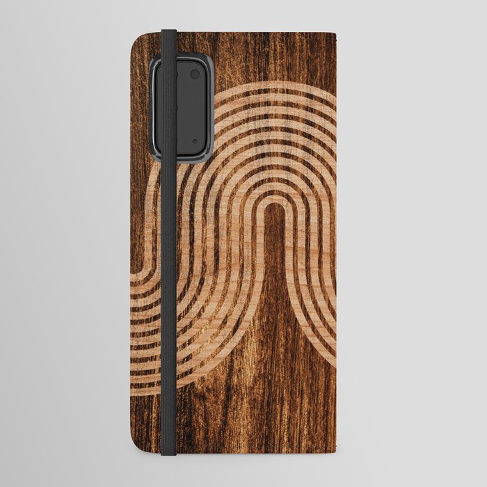 Rustic and island style Wood inlay style 002 Android Wallet Case