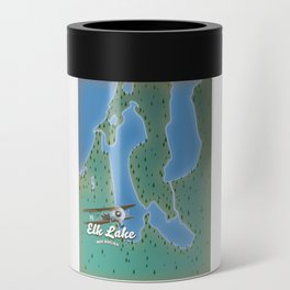 Elk Lake Michigan map Can Cooler