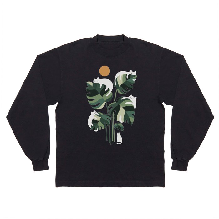Cat and Plant 11 Long Sleeve T Shirt