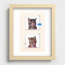 CAT LOVE Recessed Framed Print