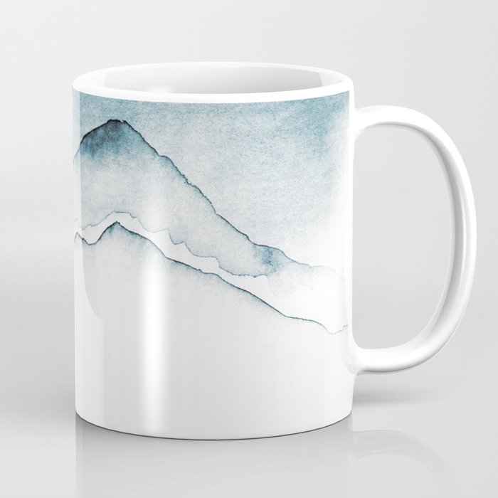 Blue Melancholic Mountains Coffee Mug