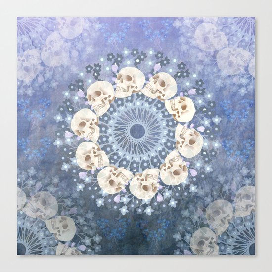 Skull Mandala 2 Canvas Print