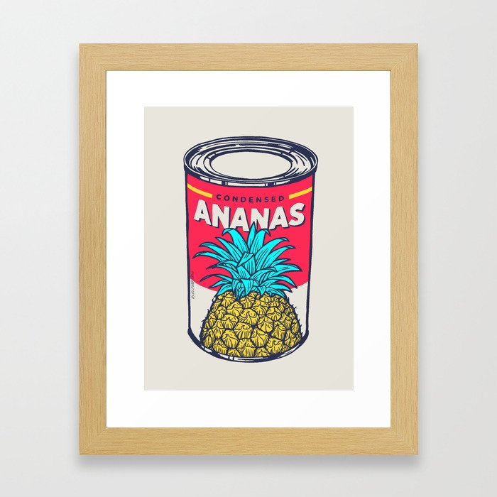Condensed ananas Framed Art Print
