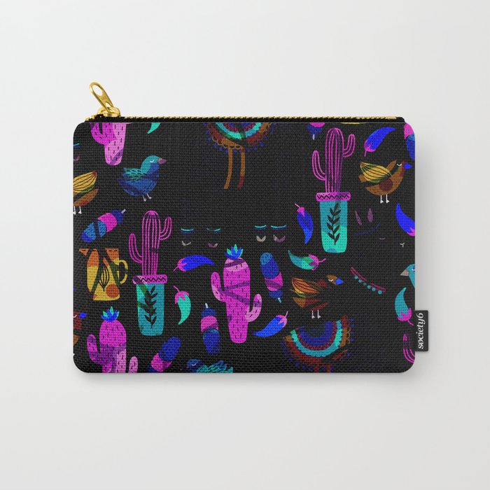 Cactus and birds Carry-All Pouch
