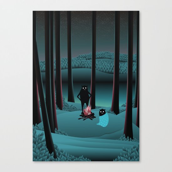 Long Talks Short Nights Canvas Print