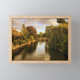 River Cam - Cambridge, England Framed Mini Art Print