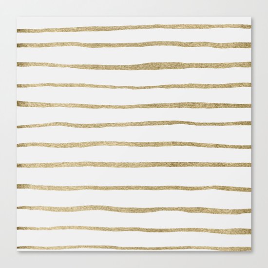 Gold Stripes Canvas Print