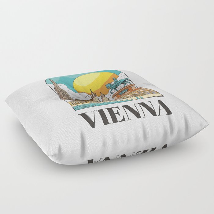 Vienna Austria  Floor Pillow