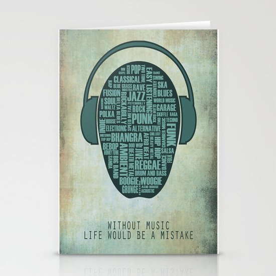 I love music Stationery Cards