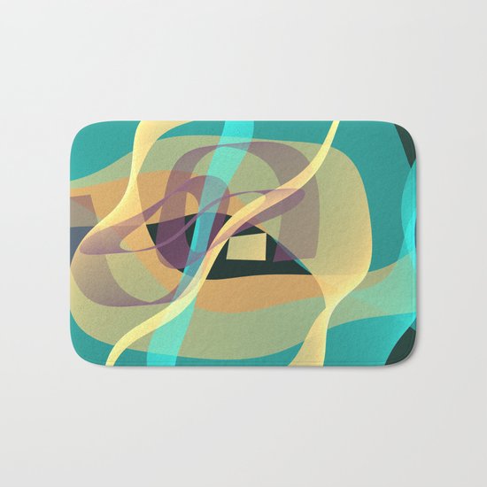 Floating in turquoise Bath Mat