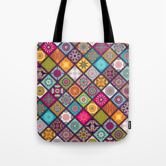 bohemian pattern Tote Bag