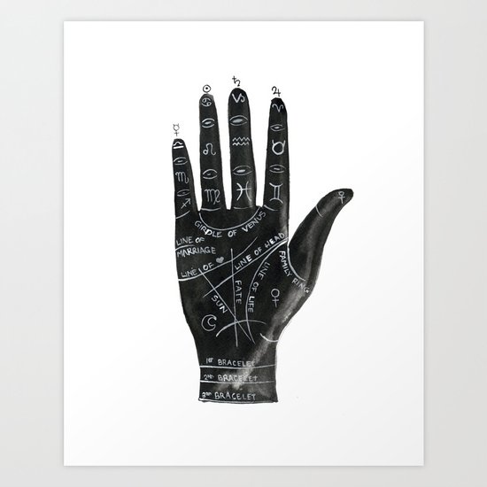 Palmistry no.1 Art Print