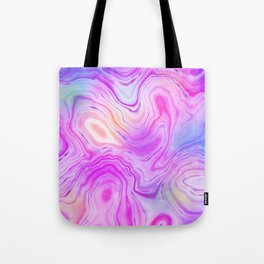 Holographic Marble Dream X Tote Bag