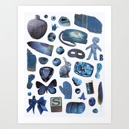 BLUE by Beth Hoeckel Art Print