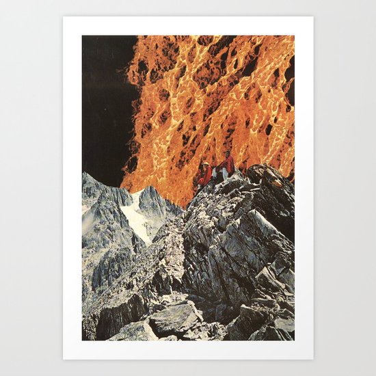 fire on the horizon Art Print