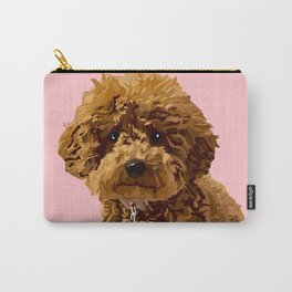 Ginger the toy poodle, a vision in pink Carry-All Pouch