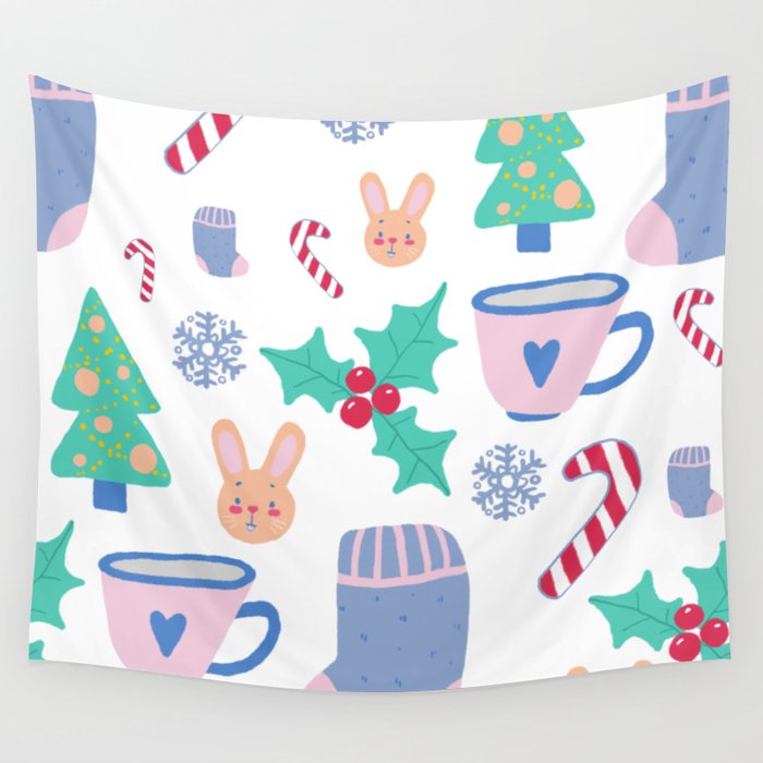 Christmas pattern Wall Tapestry