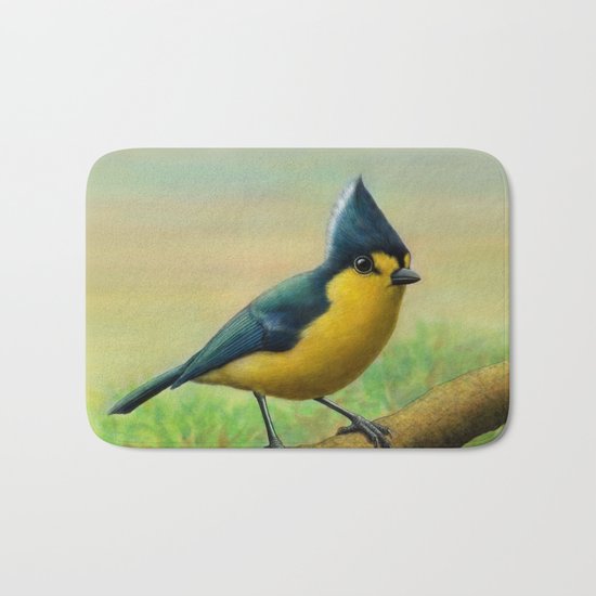 Yellow Tit Bath Mat
