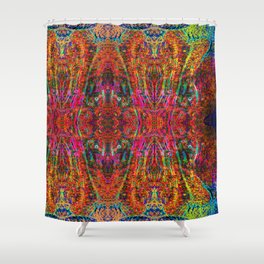 Pattern with faces inside ... Shower Curtain
